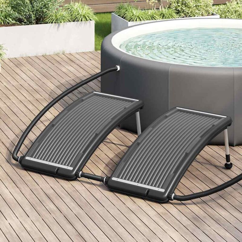 foto del prodotto pannelli solari termici curvi per piscina 2 pz 110x65 cm vidaxl