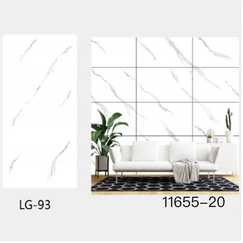 foto del prodotto pannello adesivo effetto marmo bianco striature pareti paraschizzi 300x60cm stanza trade shop traesio