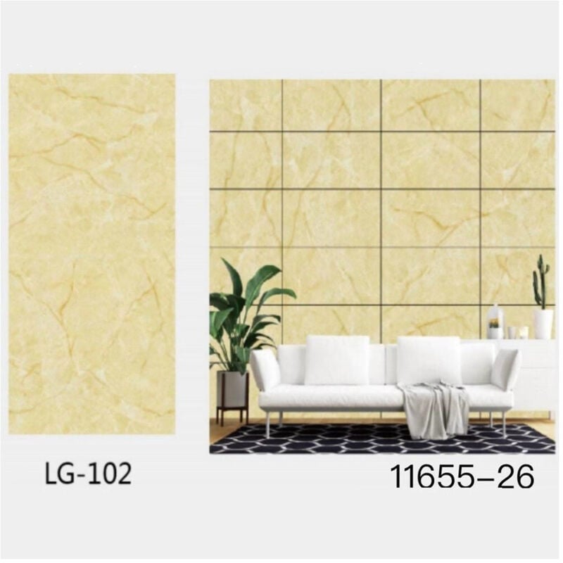 foto del prodotto pannello adesivo effetto marmo giallo pareti paraschizzi 300x60 cm stanza cucina trade shop traesio