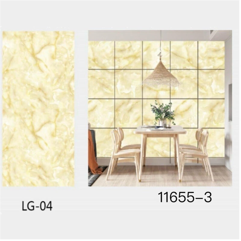 foto del prodotto pannello adesivo effetto marmo giallo perlato pareti paraschizzi 300x60cm stanza trade shop traesio