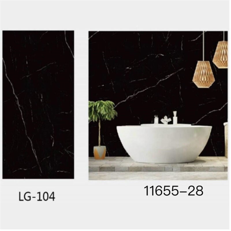 foto del prodotto pannello adesivo effetto marmo nero pareti paraschizzi 300 x 60 cm stanza cucina trade shop traesio