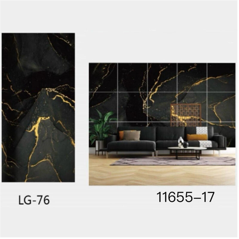 foto del prodotto pannello adesivo effetto marmo nero venato oro pareti paraschizzi 300x60cm stanza - - trade shop traesio