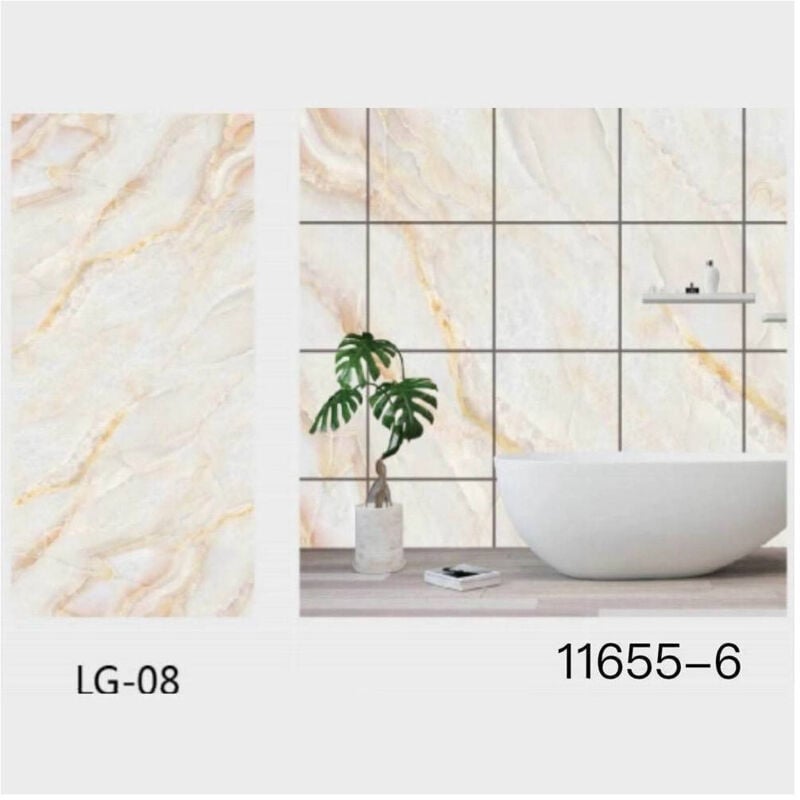 foto del prodotto pannello adesivo effetto marmo perlato rosato pareti paraschizzi 300x60cm stanza - - trade shop traesio