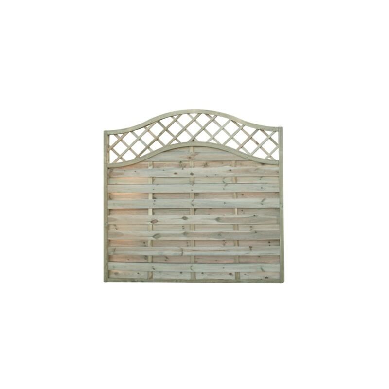 foto del prodotto pannello barriera ad arco grigliato 180x180 cm frangivista in legno di pino impregnato lasa