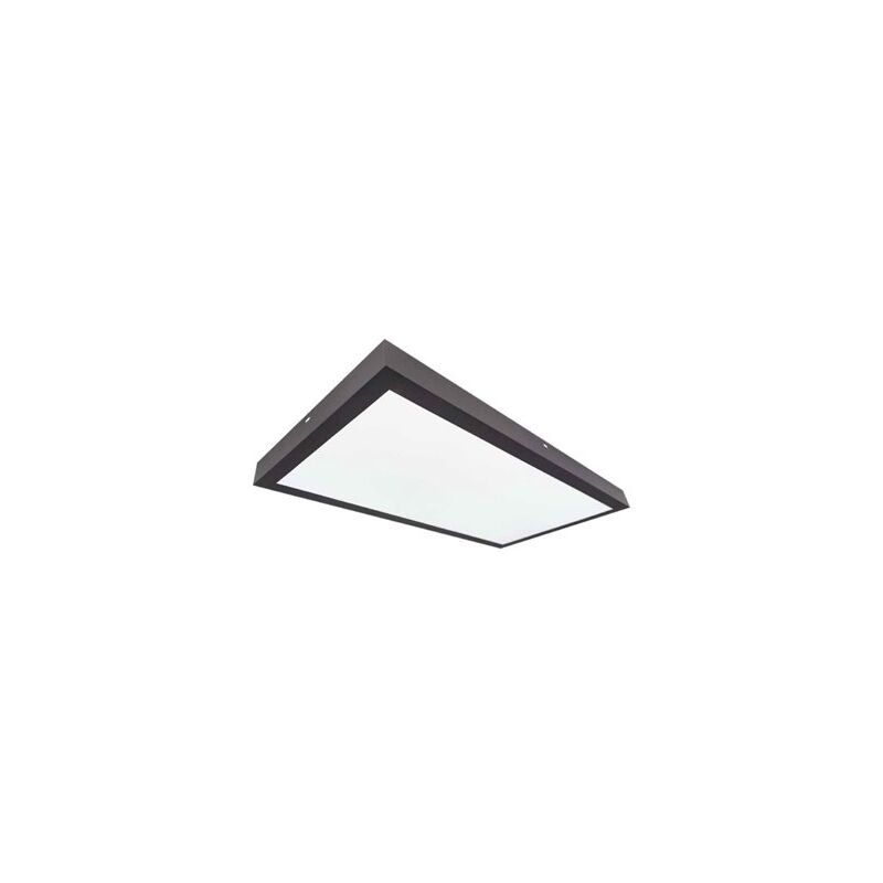 foto del prodotto pannello da superficie led rettangolare kisongo 60x30cm 24w 6000k nero