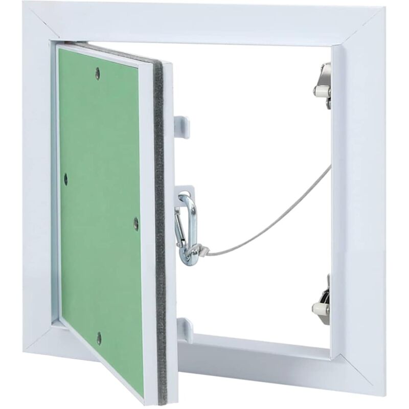 foto del prodotto pannello di accesso vidaxl con telaio in alluminio e cartongesso 250x250 mm