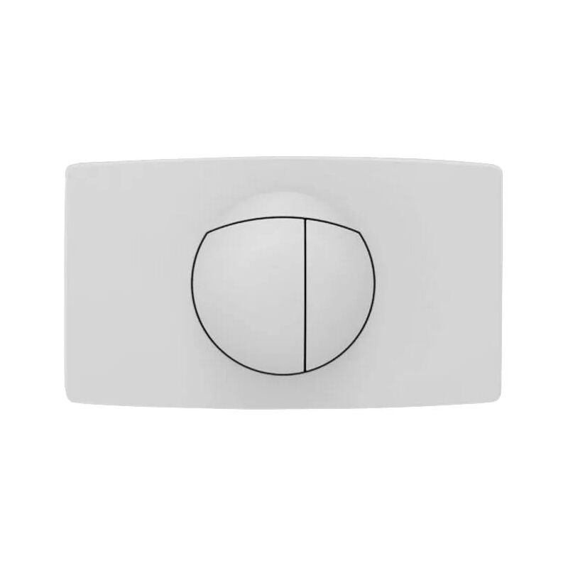 foto del prodotto pannello di controllo a due tocchi per serbatoio da incasso, bianco