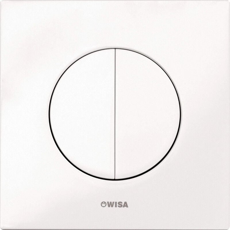 foto del prodotto pannello di controllo maro con due pulsanti, bianco