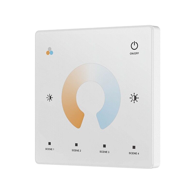 foto del prodotto pannello di controllo touch a 1 zona per controller led cct - tuya