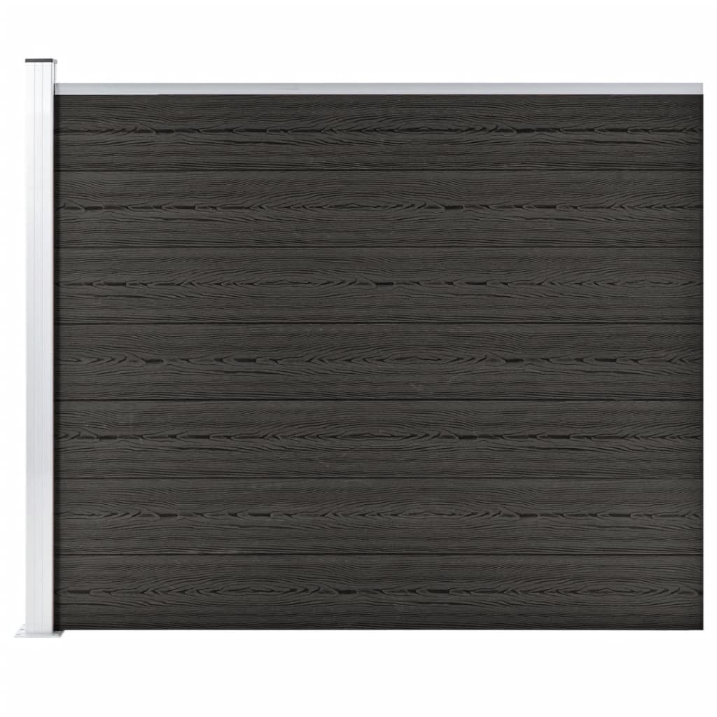 foto del prodotto pannello di recinzione in wpc 175x146 cm grigio cod mxl 22555