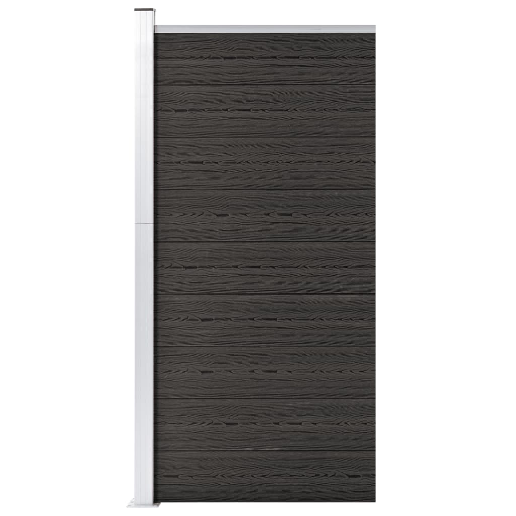 foto del prodotto pannello di recinzione in wpc 95x186 cm grigio