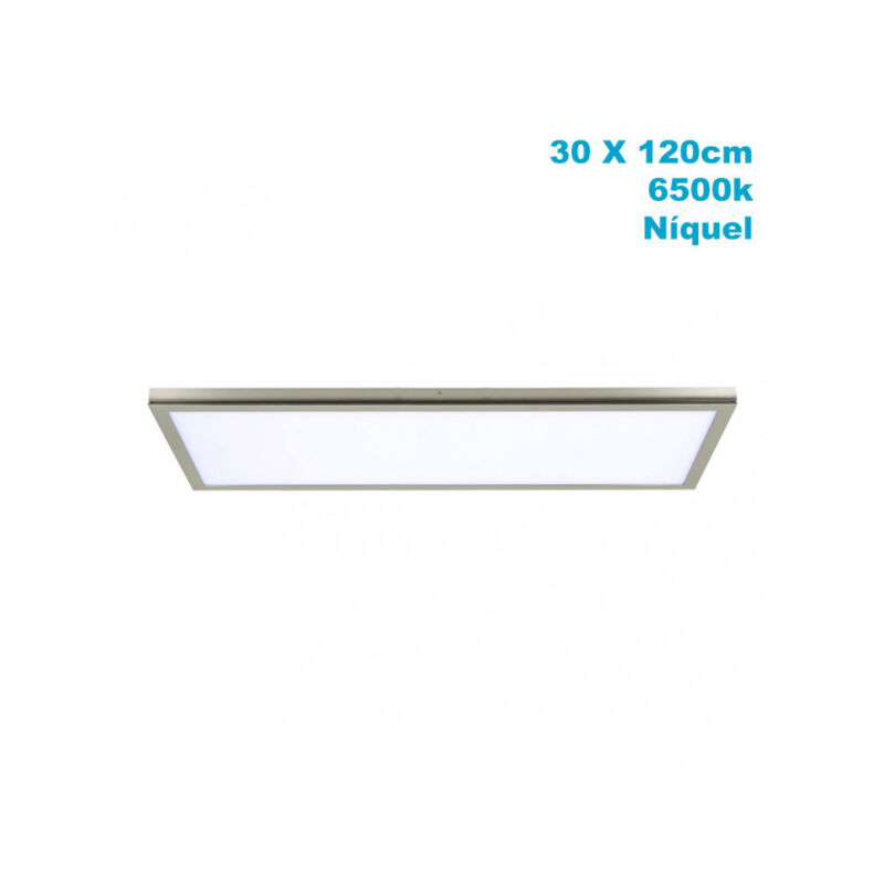 foto del prodotto pannello di superficie 72w 6500k tivoli nichel 2,5x30x120cm 6120 lm