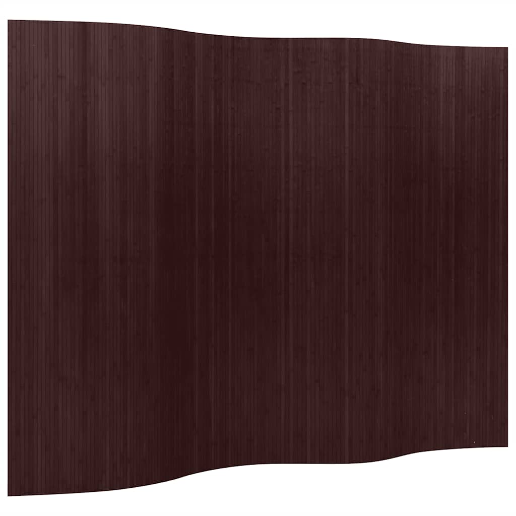 foto del prodotto pannello divisore per la stanza bamb marrone scuro 250x165 cm vidaxl
