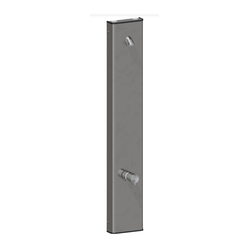 foto del prodotto pannello doccia in acciaio inox con miscelatore temporizzato 15 sec. idral tdcm3 00000 cromato ottone