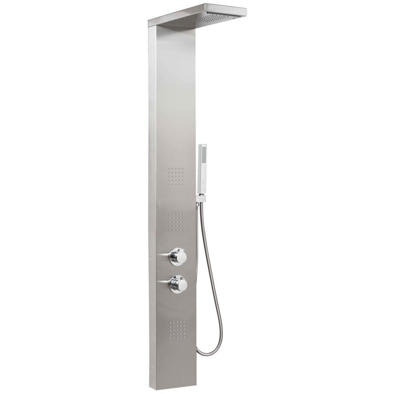 foto del prodotto pannello doccia inox idromassaggio con termostato mod. manhattan plus