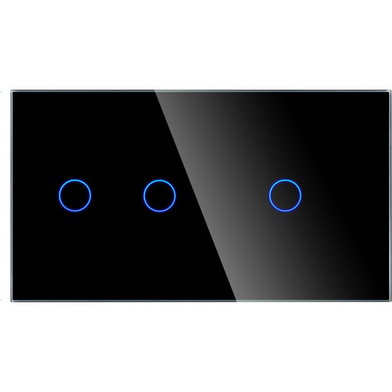 foto del prodotto pannello doppio vetro 2g1g nero dc smart home