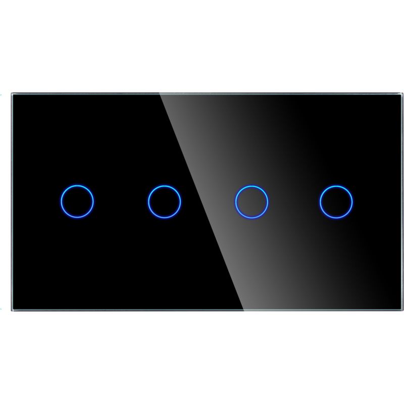 foto del prodotto pannello doppio vetro 2g2g nero dc smart home