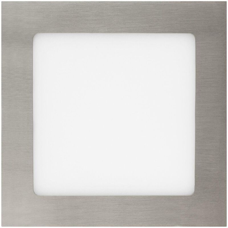 foto del prodotto pannello downlight led 12w quadrata superslim foro 155x155mm argento bianco naturale 4000k