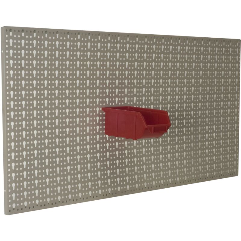 foto del prodotto pannello forato orizzontale per muro - avorio