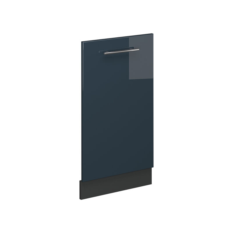 foto del prodotto pannello frontale della lavastoviglie fame line, blu scuro lucido, 45 cm senza piano di lavoro vicco