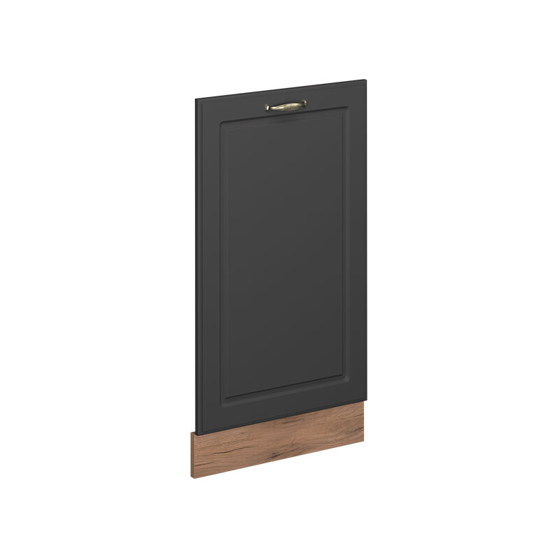 foto del prodotto pannello frontale della lavastoviglie fame line, landhaus antrazit oro, 45 cm senza piano di lavoro vicco