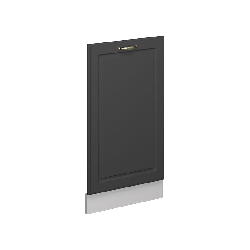 foto del prodotto pannello frontale della lavastoviglie fame line, landhaus antrazit oro, 45 cm senza piano di lavoro vicco