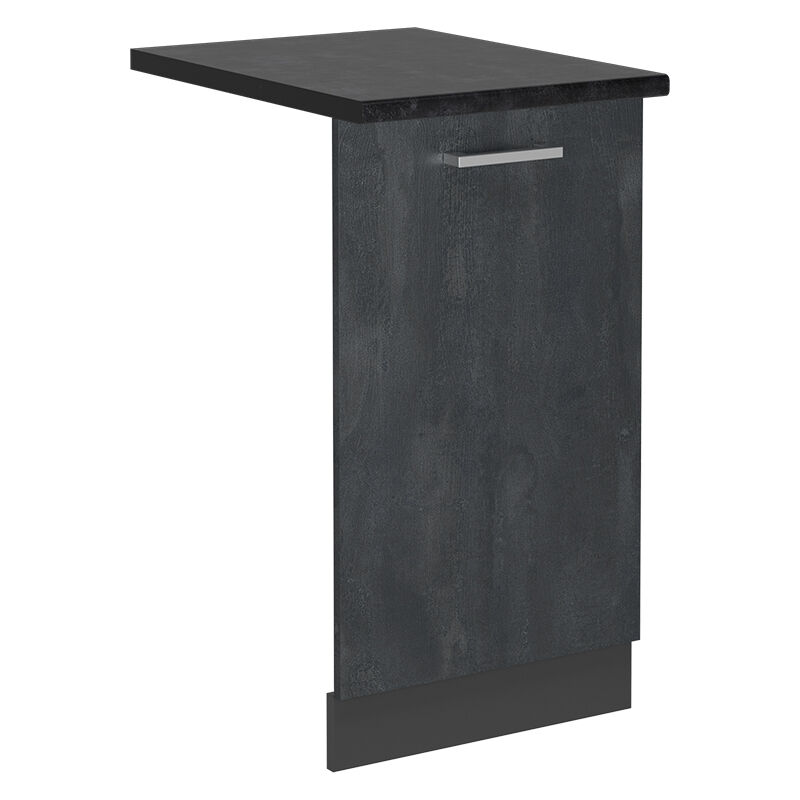 foto del prodotto pannello frontale della lavastoviglie r line, calcestruzzo nero, 45 cm , pl antracite vicco