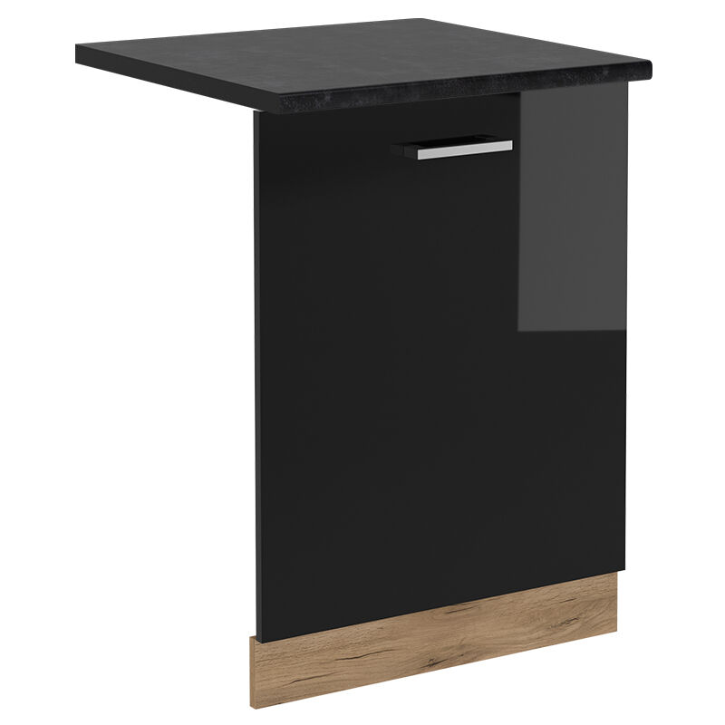 foto del prodotto pannello frontale della lavastoviglie r line, nero lucido, 60 cm , pl antracite vicco