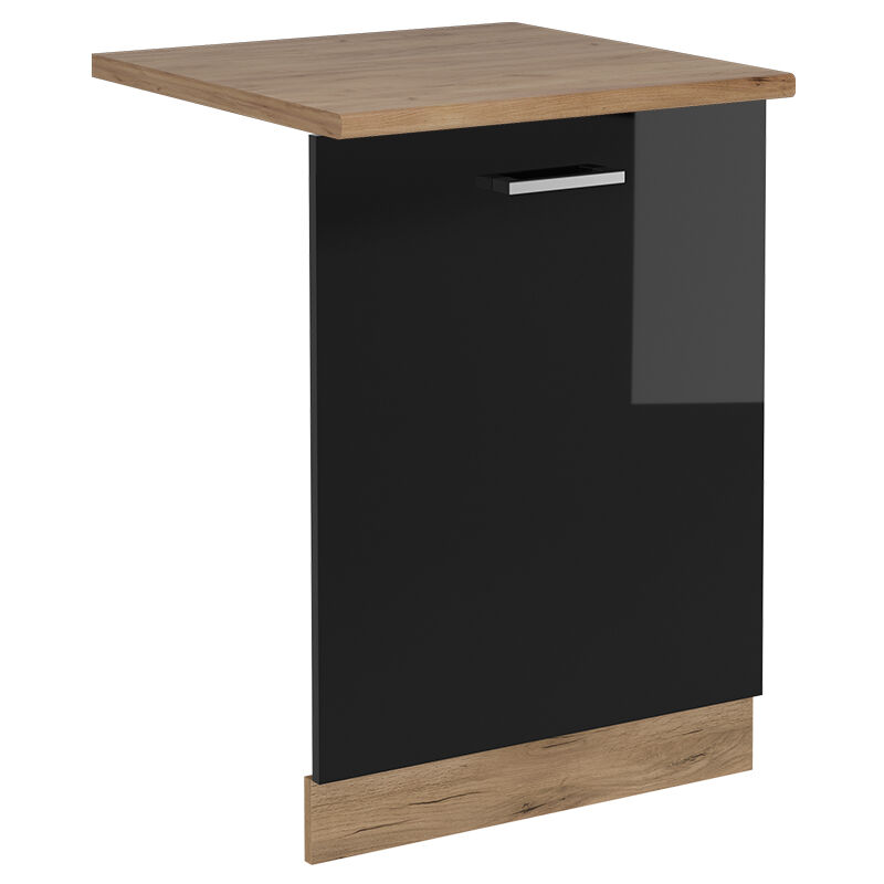 foto del prodotto pannello frontale della lavastoviglie r line, nero lucido, 60 cm , pl rovere vicco
