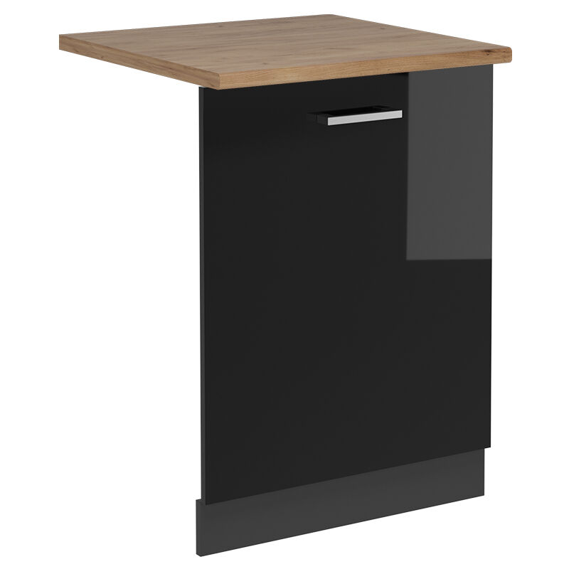 foto del prodotto pannello frontale della lavastoviglie r line, nero lucido, 60 cm , pl rovere vicco