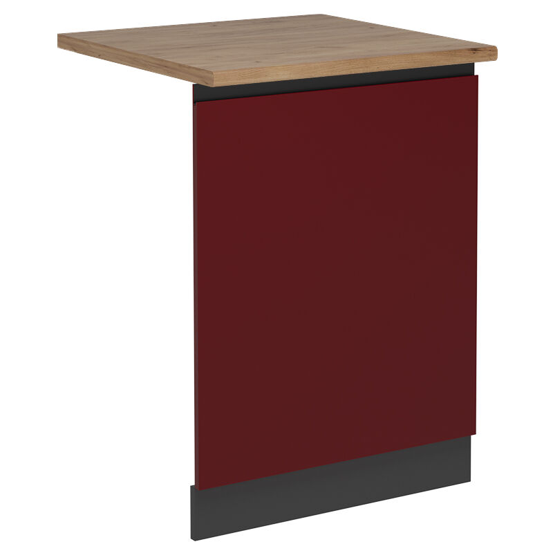 foto del prodotto pannello frontale della lavastoviglie r line, rosso, 60 cm , pl rovere, vicco