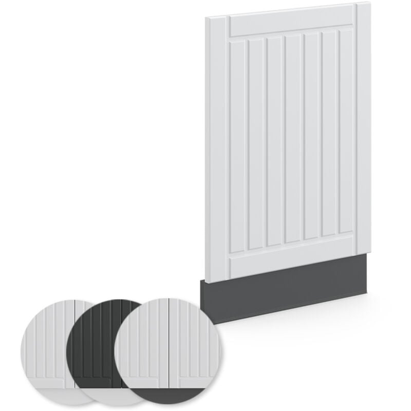foto del prodotto pannello frontale fame line, bianco casa di campagna, 45 cm senza piano di lavoro vicco