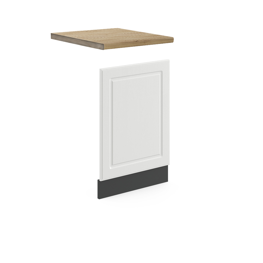foto del prodotto pannello frontale r line, bianco casa di campagna, 45 cm , pl rovere vicco