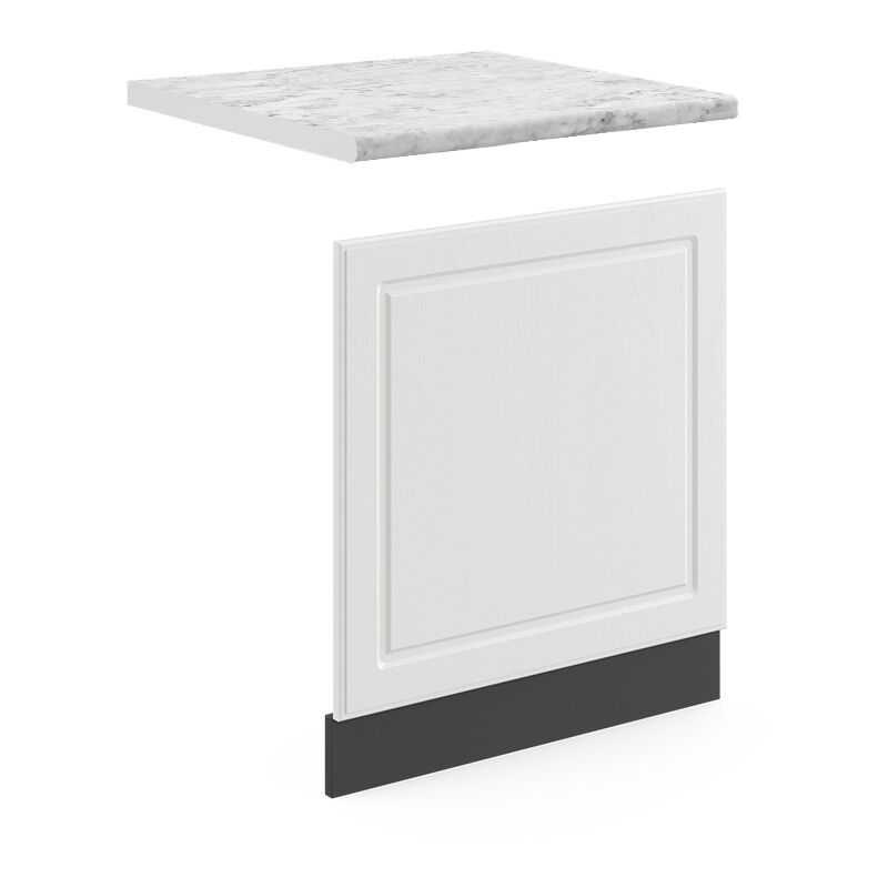 foto del prodotto pannello frontale r-line, bianco casa di campagna, 60 cm , pl marmo vicco