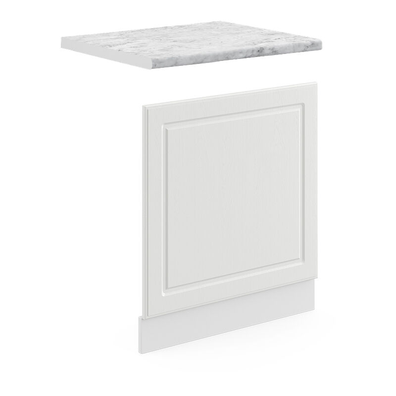 foto del prodotto pannello frontale r line, bianco casa di campagna, 60 cm , pl marmo vicco
