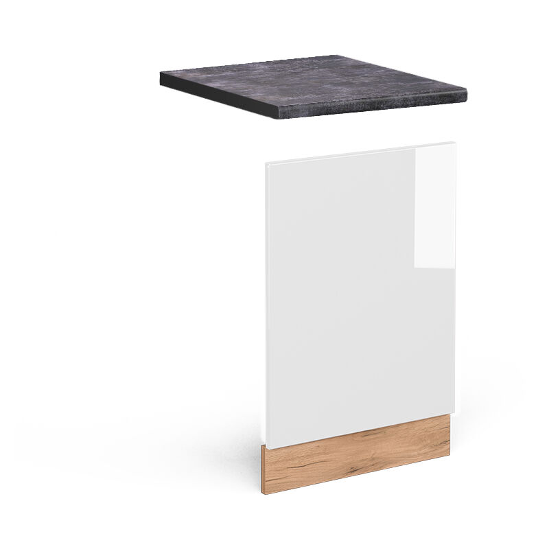 foto del prodotto pannello frontale r line, bianco lucido, 45 cm , pl antracite, vicco