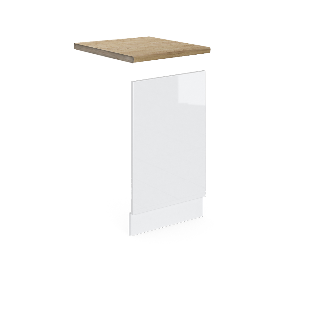 foto del prodotto pannello frontale r line, bianco lucido, 45 cm , pl rovere vicco