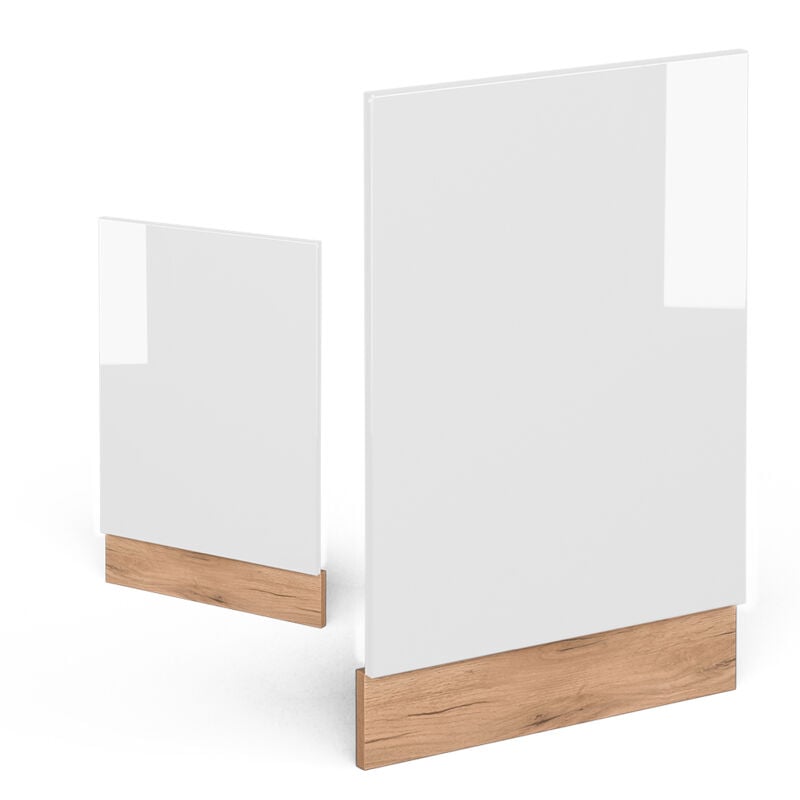 foto del prodotto pannello frontale r line, bianco lucido, 45 cm senza piano di lavoro, vicco