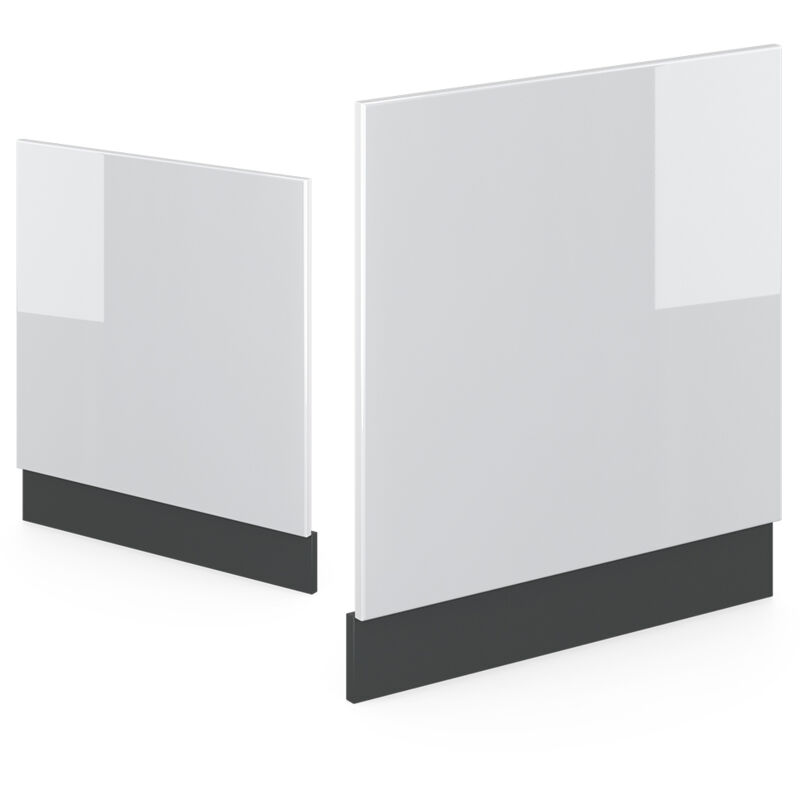 foto del prodotto pannello frontale r line, bianco lucido, 60 cm senza piano di lavoro vicco