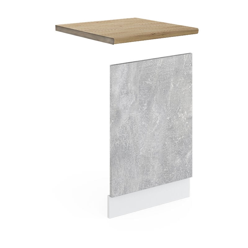 foto del prodotto pannello frontale r line, calcestruzzo, 45 cm , pl rovere, vicco