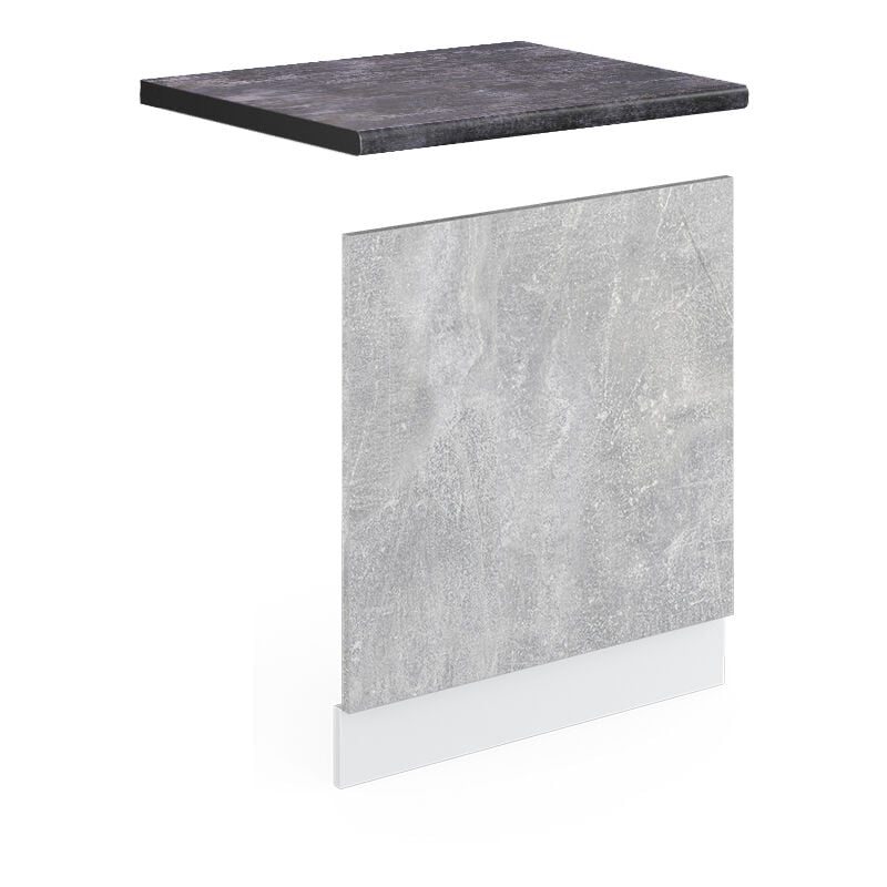 foto del prodotto pannello frontale r line, calcestruzzo, 60 cm , pl antracite vicco
