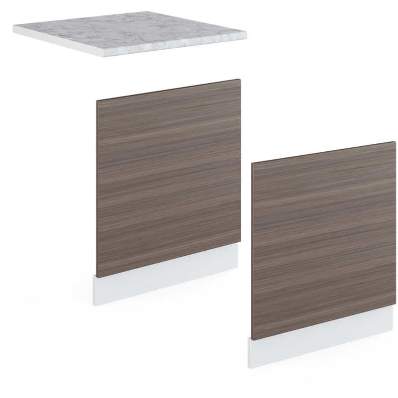 foto del prodotto pannello frontale r line, grigio, 60 cm senza piano di lavoro vicco