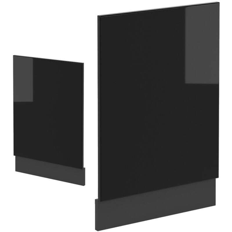 foto del prodotto pannello frontale r line, nero lucido, 45 cm senza piano di lavoro vicco
