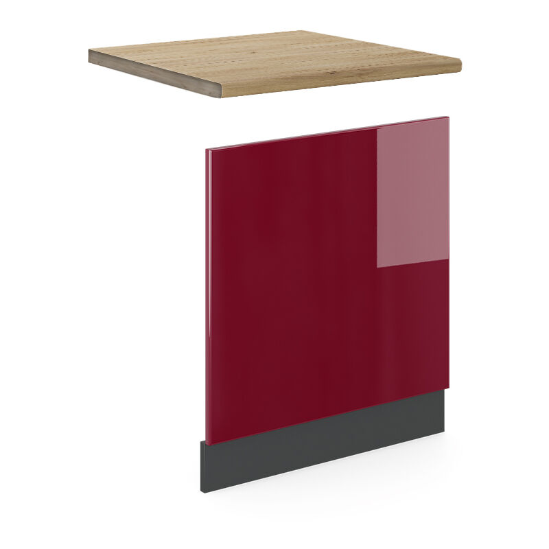 foto del prodotto pannello frontale r line, rosso, 60 cm , ap oak vicco