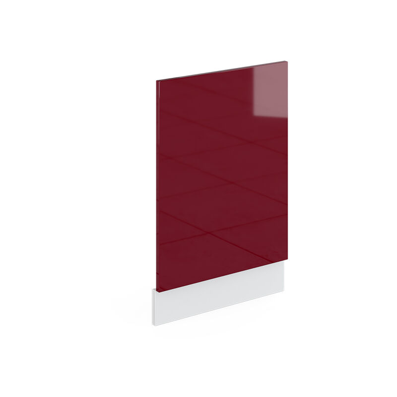 foto del prodotto pannello frontale r line, rosso bordeaux lucido, 45 cm senza piano di lavoro, vicco