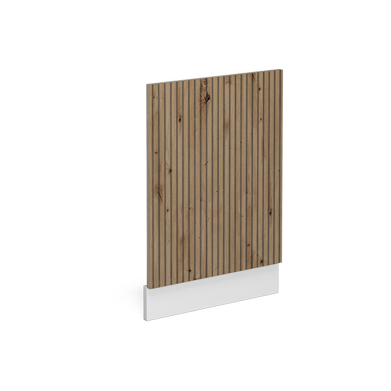 foto del prodotto pannello frontale r line, rovere artigianale, 45 cm senza piano di lavoro vicco