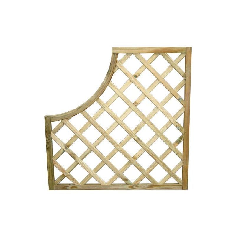 foto del prodotto pannello grigl. legno impregn. sagomato piccolo 90x90hcm papillon