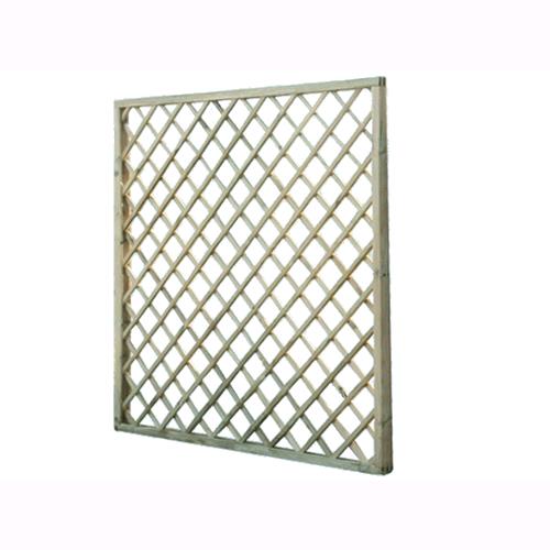 foto del prodotto pannello grigliato giardino lasa in legno impregnato quadro 180x180 cm 1 pz