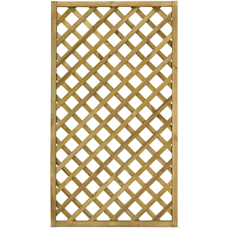 foto del prodotto pannello grigliato per rampicanti 120x180 cm in legno impregnato