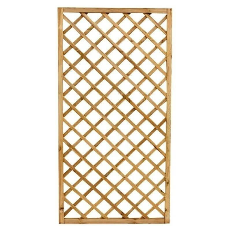foto del prodotto pannello grigliato per rampicanti 60x180 cm in legno impregnato